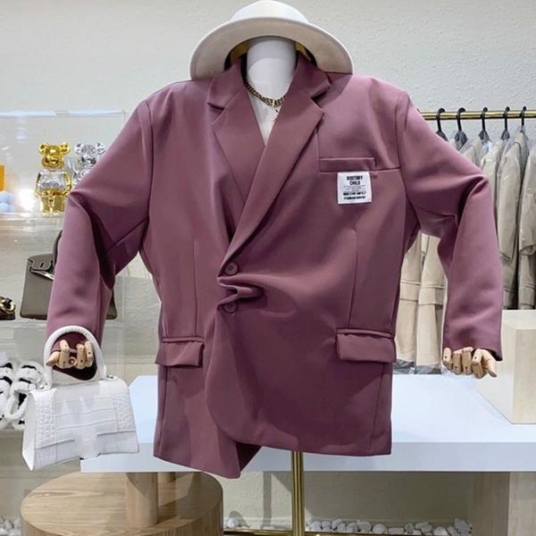 women's suits & blazers deat 2021 spring and summer fashion casual long sleeve soldi color irregular two button slim blazer coat women, White;black
women's suits & blazers deat 2021 spring and summer fashion casual long sleeve soldi color irregular two button slim blazer coat women, White;black