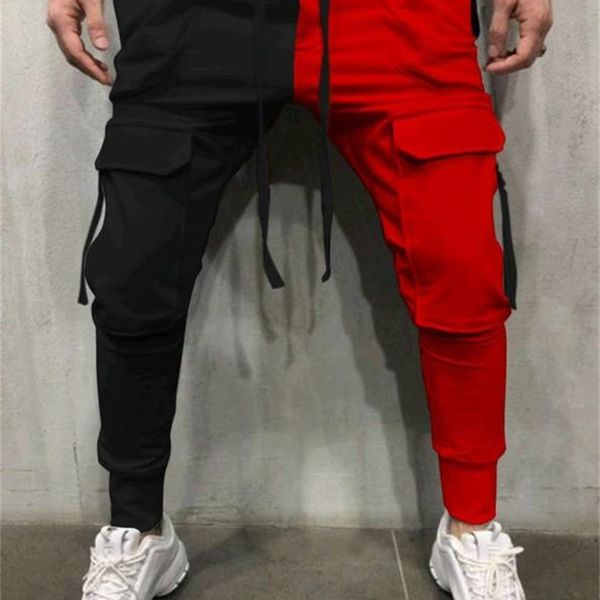 en casual 2021 jogging slim long lent man color block patchwork men's gym striped track cord broek leisure, Black
en casual 2021 jogging slim long lent man color block patchwork men's gym striped track cord broek leisure, Black