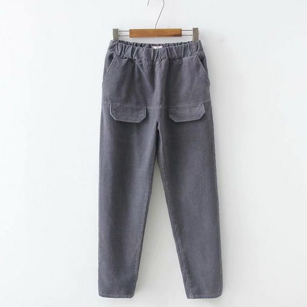 women's pants & capris corduroy solid color elastic waist harem casual mori girl 2021 autumn winter, Black;white
women's pants & capris corduroy solid color elastic waist harem casual mori girl 2021 autumn winter, Black;white