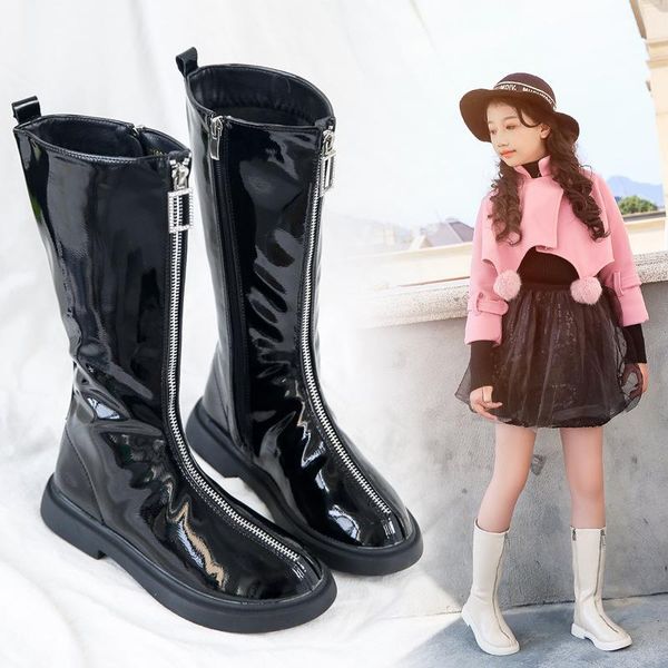 girls spring new fashion girls white black warm waterproof patent leather high boots knight kids shoes for girl cowboy boots, Black;grey
girls spring new fashion girls white black warm waterproof patent leather high boots knight kids shoes for girl cowboy boots, Black;grey