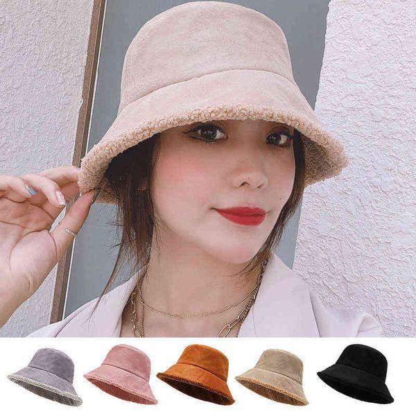 2020 fashion solid fishing cap lambwool winter bucket hat for women outdoor thickened soft warm vacation hat cap lady panama g220311, Blue;gray
2020 fashion solid fishing cap lambwool winter bucket hat for women outdoor thickened soft warm vacation hat cap lady panama g220311, Blue;gray