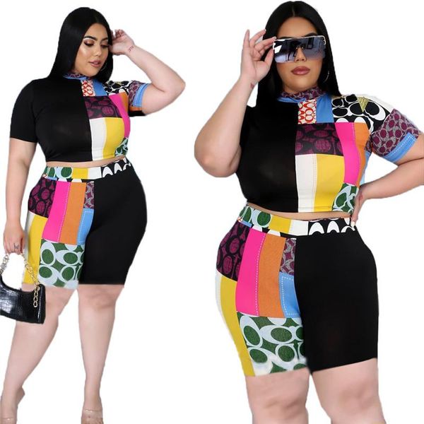 plus size tracksuits shorts women sets wholesale two piece set biker matching patchwork crop and pants tracksuit 2021 drop, Black
plus size tracksuits shorts women sets wholesale two piece set biker matching patchwork crop and pants tracksuit 2021 drop, Black