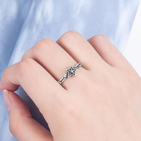 cluster rings vintage designer star pentagram 925 sterling silver adjustable for women personalized dainty finger cool jewelry gifts, Golden;silver
cluster rings vintage designer star pentagram 925 sterling silver adjustable for women personalized dainty finger cool jewelry gifts, Golden;silver