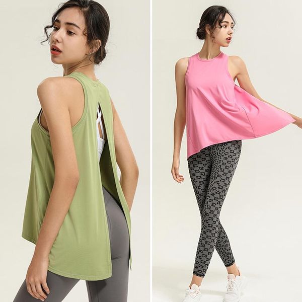 yoga outfit women tank sleeveless sports training running vest loose backless gym crop summer quick dry fitness shirt
yoga outfit women tank sleeveless sports training running vest loose backless gym crop summer quick dry fitness shirt