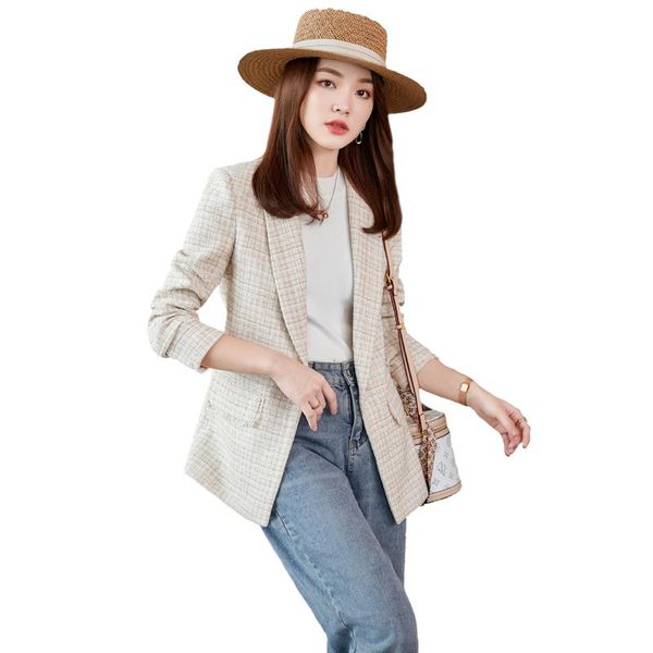 women's suits & blazers arrival autumn ladies women apricot plaid blazer fashion casual female single button plus size jacket coat, White;black
women's suits & blazers arrival autumn ladies women apricot plaid blazer fashion casual female single button plus size jacket coat, White;black