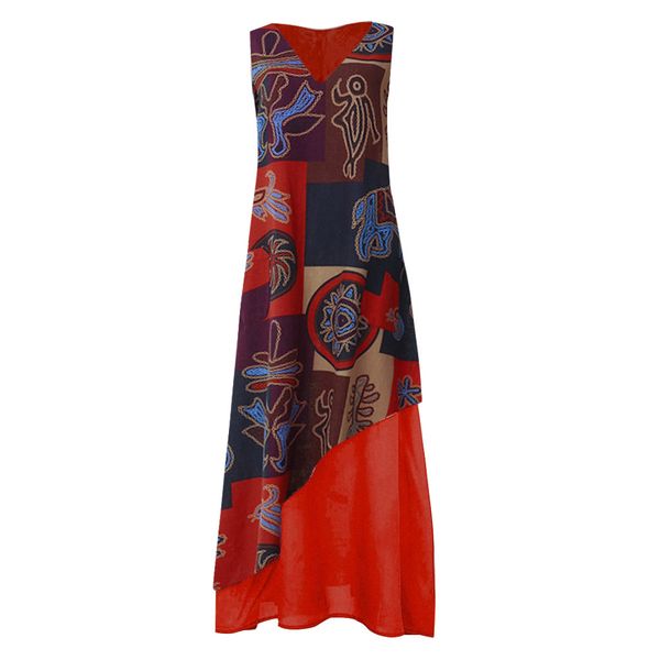 2021 new women summer dress ladies fashion vintage patchwork print sleeveless v-neck maxi dress bohemia beach sundress plus size 5xl, Black;gray
2021 new women summer dress ladies fashion vintage patchwork print sleeveless v-neck maxi dress bohemia beach sundress plus size 5xl, Black;gray