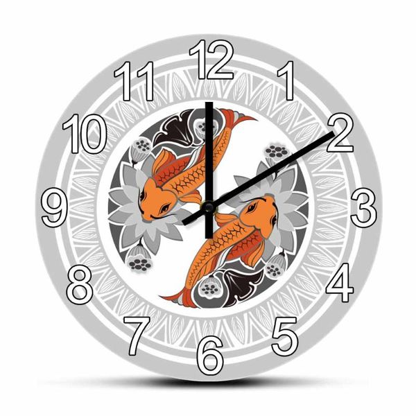 wall clocks chinese carp fish yin yang feng shui silent printed clock koi zodiac home décor goldfishes artwork watch
wall clocks chinese carp fish yin yang feng shui silent printed clock koi zodiac home décor goldfishes artwork watch