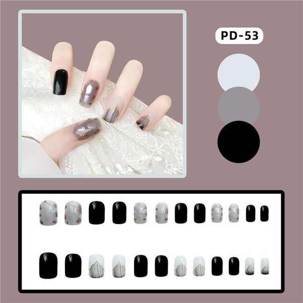 nail glitter short fake stickers black shell smudge wearing manicure finished patch 24pcs sk88, Silver;gold
nail glitter short fake stickers black shell smudge wearing manicure finished patch 24pcs sk88, Silver;gold