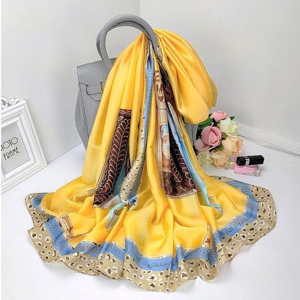 scarves korean style sunscreen leopard print silk scarf fashion high-grade beach towel summer dustproof bandana 180x90cm shawl, Blue;gray
scarves korean style sunscreen leopard print silk scarf fashion high-grade beach towel summer dustproof bandana 180x90cm shawl, Blue;gray