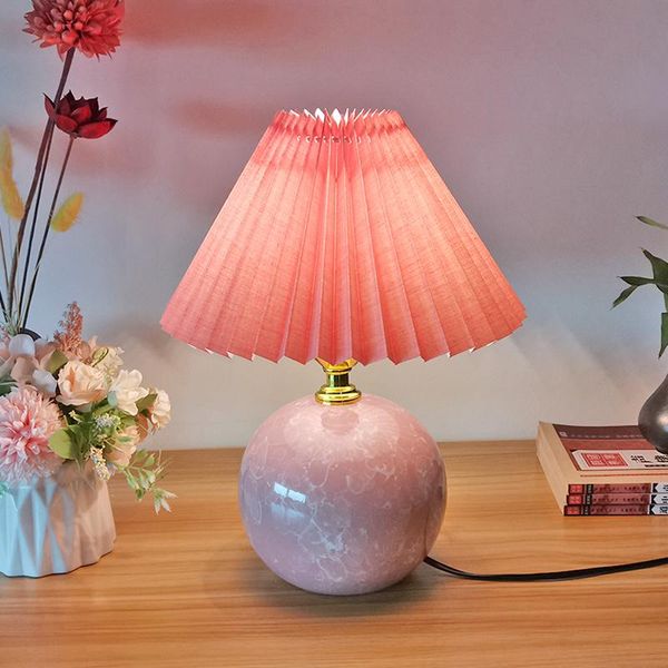 table lamps ceramic lamp bedroom bedside cute children's room nordic pastoral