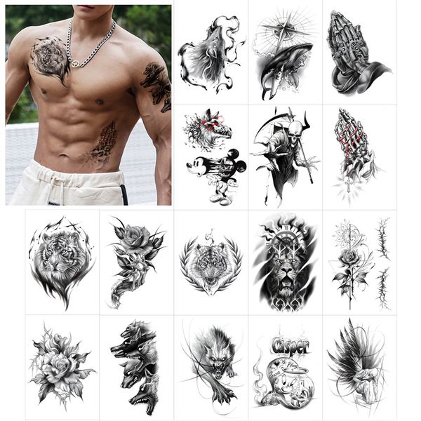 temporary tattoo stickers fake tattoos cool waterproof removable sticker body art dark realistic semi-permanent makeup supplies for women me
temporary tattoo stickers fake tattoos cool waterproof removable sticker body art dark realistic semi-permanent makeup supplies for women me