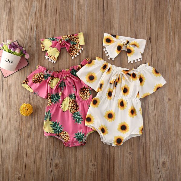 baby summer clothing baby girl flower clothes girls off shoulder bodysuit headband pineapple kids sunflower newborn outfits set, White
baby summer clothing baby girl flower clothes girls off shoulder bodysuit headband pineapple kids sunflower newborn outfits set, White
