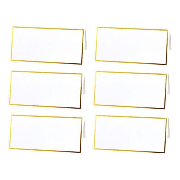 greeting cards 50pcs table name simple blank place for wedding engagement party banquet (white with gilt)
greeting cards 50pcs table name simple blank place for wedding engagement party banquet (white with gilt)