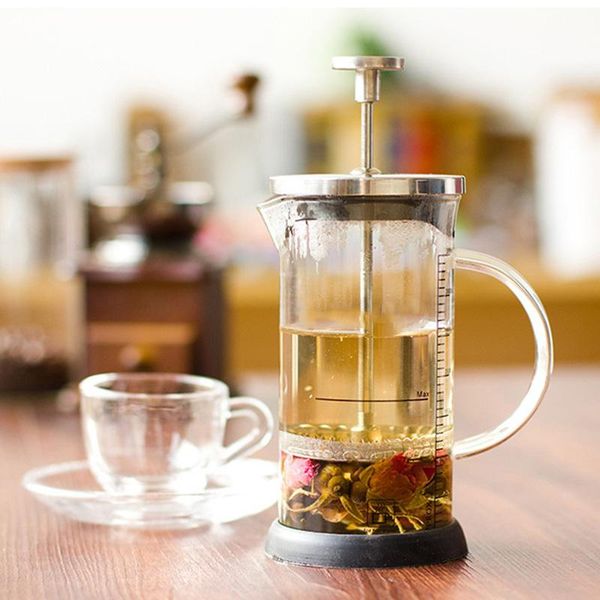 coffee pots 350ml french presses pot heat resistant glass and stainless steel heat-resistant tea filter cup bottle
coffee pots 350ml french presses pot heat resistant glass and stainless steel heat-resistant tea filter cup bottle