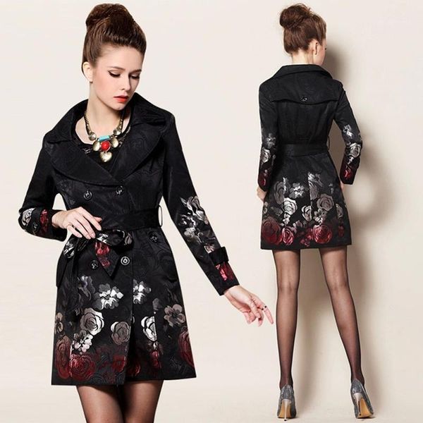 women's trench coats ff1400 l, Tan;black
women's trench coats ff1400 l, Tan;black