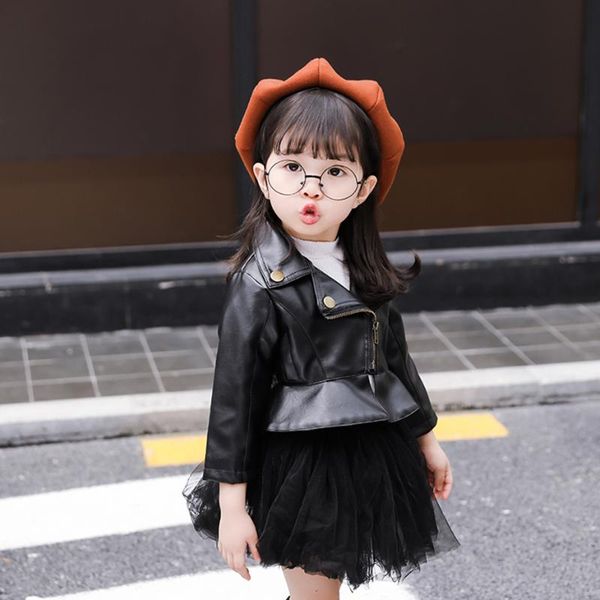 jackets girls leather jacket solid color coat girl toddler spring autumn children's clothes, Blue;gray
jackets girls leather jacket solid color coat girl toddler spring autumn children's clothes, Blue;gray