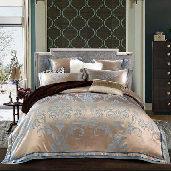 bedding sets home textile set king size luxury wedding bed jacquard satin cotton quilt/duvet cover sheet pillowcases
bedding sets home textile set king size luxury wedding bed jacquard satin cotton quilt/duvet cover sheet pillowcases