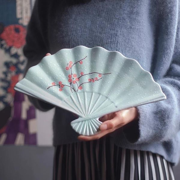 flatware sets fan-shaped snack plate japanese glazed tableware ceramic sushi dish white/black/green hand-painted dessert
flatware sets fan-shaped snack plate japanese glazed tableware ceramic sushi dish white/black/green hand-painted dessert
