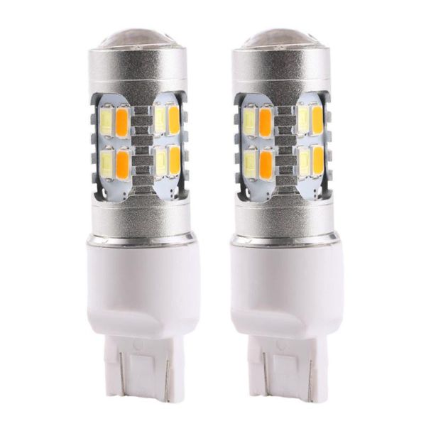 emergency lights 1 pair super bright dual-color white & amber switchback 20-smd-5630 led bulbs turn signal light
emergency lights 1 pair super bright dual-color white & amber switchback 20-smd-5630 led bulbs turn signal light