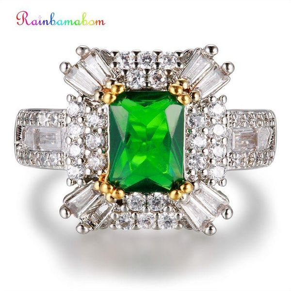 cluster rings rainbamabom retro 925 solid sterling silver emerald gemstone wedding engagement party ring fine jewelry wholesale drop, Golden;silver
cluster rings rainbamabom retro 925 solid sterling silver emerald gemstone wedding engagement party ring fine jewelry wholesale drop, Golden;silver