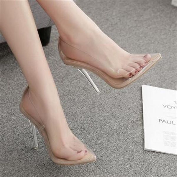 sandals women pvc slip on 11.5cm thin heels high pointed toe shallow shoes sandalias mujer 2021 size 35-42 beige, Black
sandals women pvc slip on 11.5cm thin heels high pointed toe shallow shoes sandalias mujer 2021 size 35-42 beige, Black