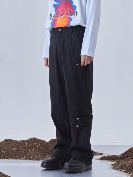 men's pants 2021 men women's clothing hair stylist catwalk original snap strap straight loose trousers plus size costumes 27-46, Black
men's pants 2021 men women's clothing hair stylist catwalk original snap strap straight loose trousers plus size costumes 27-46, Black