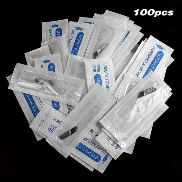 tattoo needles 100pcs blades single arc double row needle permanente make-up microblading pen
tattoo needles 100pcs blades single arc double row needle permanente make-up microblading pen