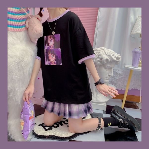 harajuku 2021 new kawaii short-sleeve of summer 's women from cartoons t-shirts young school shirt t-shirt clothes dmd7, White
harajuku 2021 new kawaii short-sleeve of summer 's women from cartoons t-shirts young school shirt t-shirt clothes dmd7, White