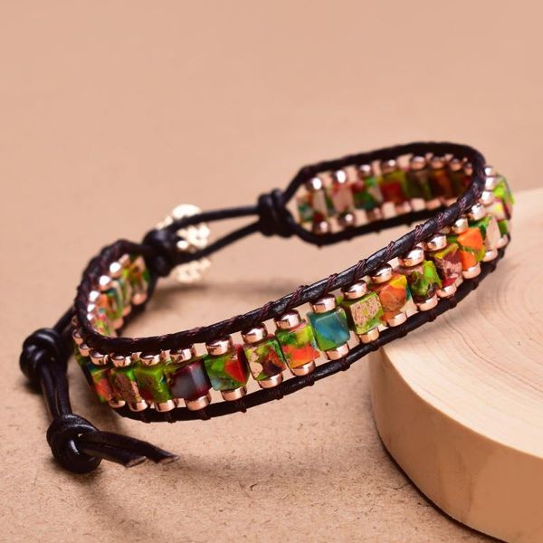 tennis women's fashion pink opal wrap cuff bracelets natural stone woven beaded bracelet jasper bohemian statement jewelry dropship, Golden;silver
tennis women's fashion pink opal wrap cuff bracelets natural stone woven beaded bracelet jasper bohemian statement jewelry dropship, Golden;silver