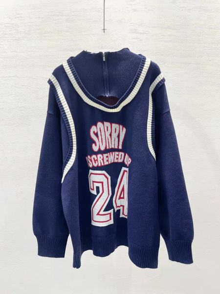 2022 european women print sweater sorry i screwed up no.24 fake two pieces sport clothing school loose style vintage sweaters, White;black
2022 european women print sweater sorry i screwed up no.24 fake two pieces sport clothing school loose style vintage sweaters, White;black