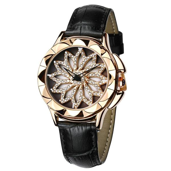 wristwatches sanda 211 creative gold rotate crystal dial women fashion bracelet leather wrist watches lady diamond quartz watch, Slivery;brown
wristwatches sanda 211 creative gold rotate crystal dial women fashion bracelet leather wrist watches lady diamond quartz watch, Slivery;brown