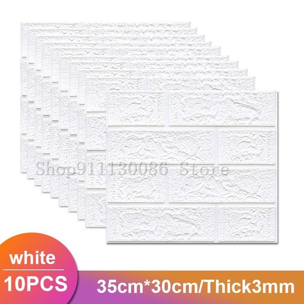 window stickers 10pcs self-adhesive diy brick foam panels 3d wall embossed stone wallpaper home decor living room kitchen decoration
window stickers 10pcs self-adhesive diy brick foam panels 3d wall embossed stone wallpaper home decor living room kitchen decoration