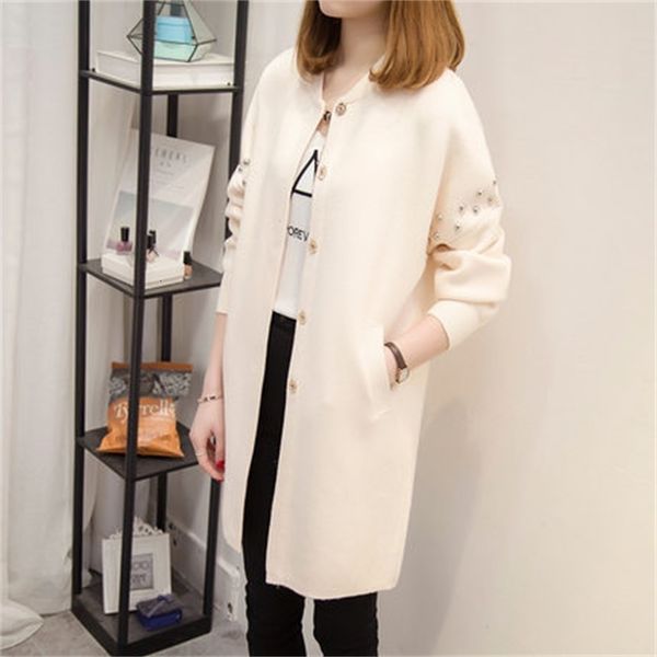 spring and autumn new korean version loose knit cardigan fashion coating of women in the long section gross tb9 sweater joint qui9, White;black
spring and autumn new korean version loose knit cardigan fashion coating of women in the long section gross tb9 sweater joint qui9, White;black