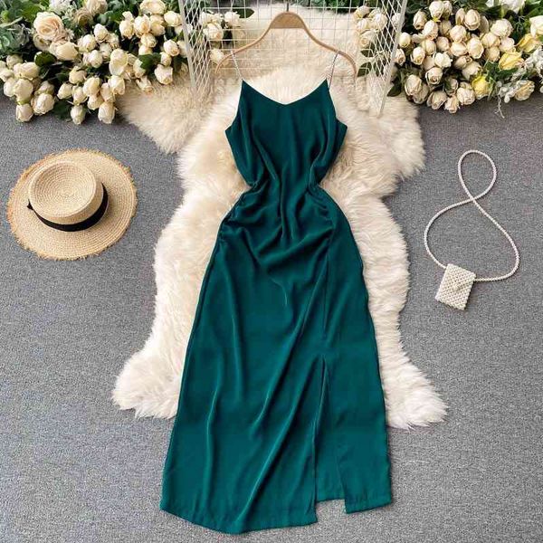 casual dresses summer dress for womens vacation party pure color elegant office lady strapless slim split mid-length vestidos, Black;gray
casual dresses summer dress for womens vacation party pure color elegant office lady strapless slim split mid-length vestidos, Black;gray