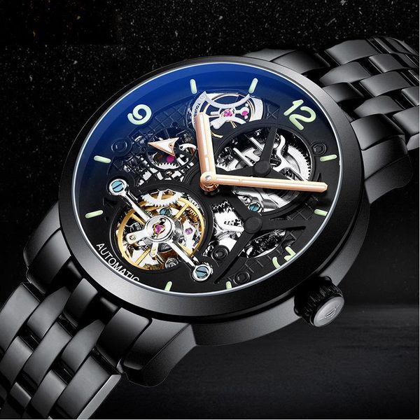 wristwatches ailang men's watch automatic hollow mechanical tourbillon stainless steel luminous waterproof luxury 6811a, Slivery;brown
wristwatches ailang men's watch automatic hollow mechanical tourbillon stainless steel luminous waterproof luxury 6811a, Slivery;brown