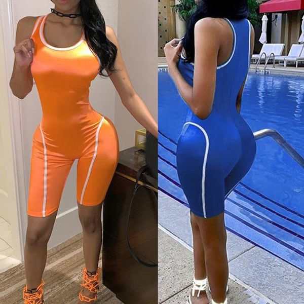 women's jumpsuits & rompers womens jumpsuit summer fluorescent zipper self-cultivation exercise fitness and running jumpsui women bodys, Black;white
women's jumpsuits & rompers womens jumpsuit summer fluorescent zipper self-cultivation exercise fitness and running jumpsui women bodys, Black;white