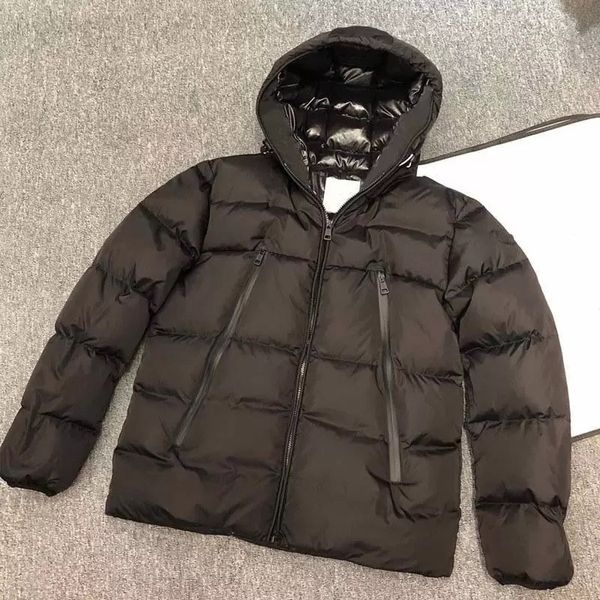 

man jacket parka classic casual down coats outdoor feather winter home coat outerwear windproof and warm size s-xxl, Black