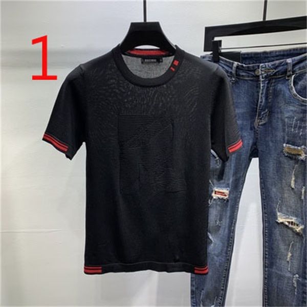 2021 new summer round neck thin section breathable knitted half-sleeved men's tight-fitting t-shirt shirt short sleeve uoty, White;black
2021 new summer round neck thin section breathable knitted half-sleeved men's tight-fitting t-shirt shirt short sleeve uoty, White;black