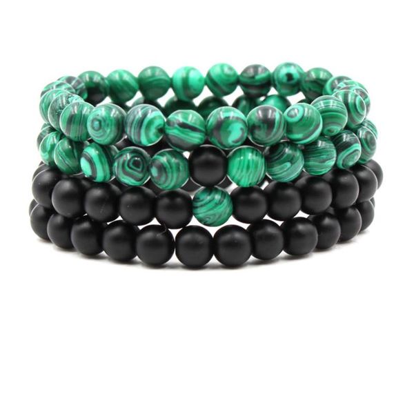 link, chain retro 8mm mablack frosted stone bracelets malachite elastic beaded charm bracelet for men fashion jewelry accesorios, Black
link, chain retro 8mm mablack frosted stone bracelets malachite elastic beaded charm bracelet for men fashion jewelry accesorios, Black