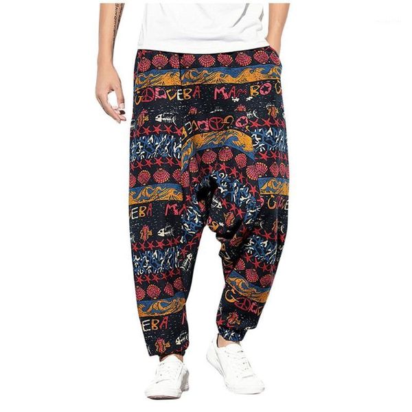 summer harem pants men's casual ethnic style loose cotton linen printing patchwork fitness yoga, Black
summer harem pants men's casual ethnic style loose cotton linen printing patchwork fitness yoga, Black