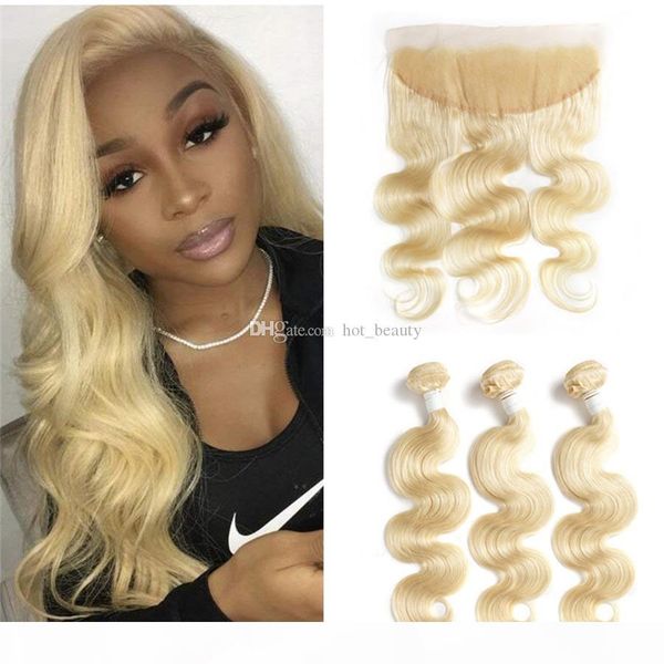 8a blonde malaysian virgin hair body wave 3 bundles hair color #613 100% unprocessed malaysian hair waves with lace frontal closure, Black
8a blonde malaysian virgin hair body wave 3 bundles hair color #613 100% unprocessed malaysian hair waves with lace frontal closure, Black