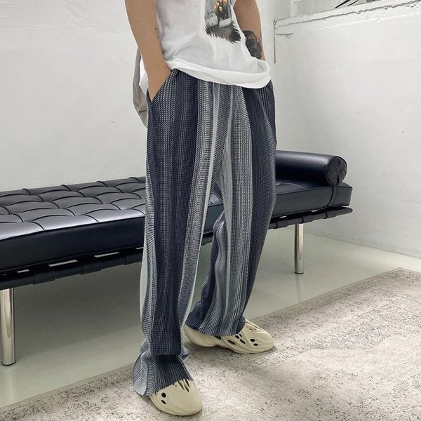 men's pants summer thin pleated fashion retro casual men streetwear loose hip-hop wide-leg mens straight trousers, Black
men's pants summer thin pleated fashion retro casual men streetwear loose hip-hop wide-leg mens straight trousers, Black