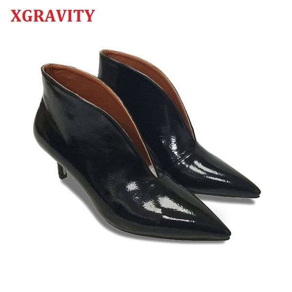 xgravity pointed toe v cut high heel boots elegant snakeskin women high heeled ladies shoes short ankle boots female shoes 210429, Black
xgravity pointed toe v cut high heel boots elegant snakeskin women high heeled ladies shoes short ankle boots female shoes 210429, Black