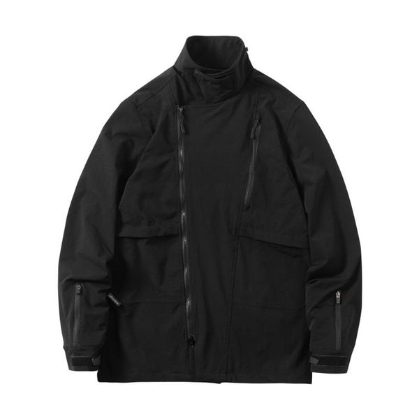 men's jackets silenstorm jacket convertible collar diagonal zipper multiple pockets techwear ninjawear darkwear streetwear japanese sty, Black;brown
men's jackets silenstorm jacket convertible collar diagonal zipper multiple pockets techwear ninjawear darkwear streetwear japanese sty, Black;brown