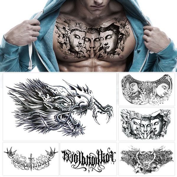 three sided buddha tattoo sticker durable waterproof faucet over shoulder dragon english letter chest decal breast flower
three sided buddha tattoo sticker durable waterproof faucet over shoulder dragon english letter chest decal breast flower