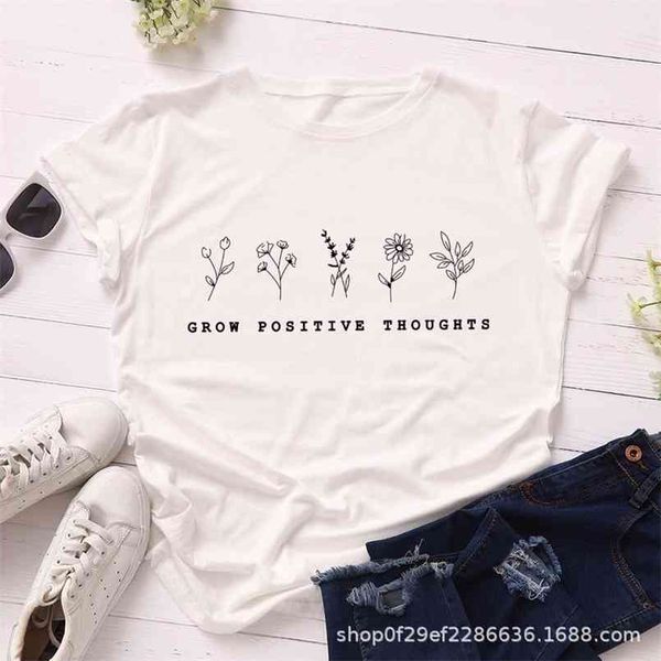 summer t-shirt women plus size s-5xl cotton flower plants print female short sleeve tshirts casual fashion basic tees 210708, White
summer t-shirt women plus size s-5xl cotton flower plants print female short sleeve tshirts casual fashion basic tees 210708, White