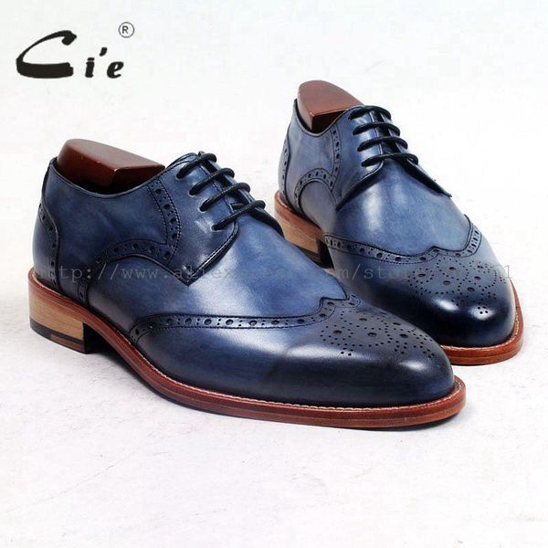 dress shoes cie round toe full brogues medallion patina blue custom handmade men's shoe genuine calf leather outsole breathable casual, Black
dress shoes cie round toe full brogues medallion patina blue custom handmade men's shoe genuine calf leather outsole breathable casual, Black