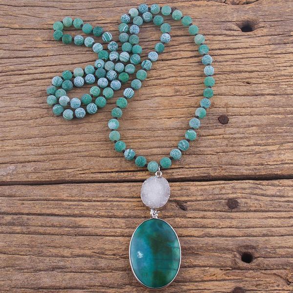 pendant necklaces rh fashion bohemian jewelry accessory natural glass knotted druzy stone links green necklaceswomen boho gift, Silver
pendant necklaces rh fashion bohemian jewelry accessory natural glass knotted druzy stone links green necklaceswomen boho gift, Silver