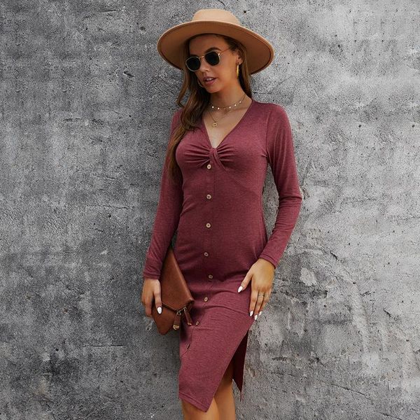 casual dresses long sleeve party dress women knee length v-neck skinny cotton split hem autumn and winter knitted high elastic, Black;gray
casual dresses long sleeve party dress women knee length v-neck skinny cotton split hem autumn and winter knitted high elastic, Black;gray
