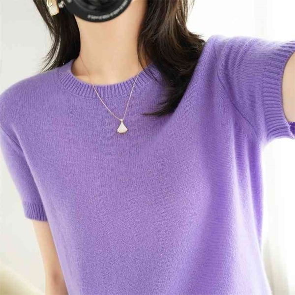 women's knitted sweater short sleeves solid o-neck short stylish casual pullover jumper elastic jacket sweater shirt 210806, White;black
women's knitted sweater short sleeves solid o-neck short stylish casual pullover jumper elastic jacket sweater shirt 210806, White;black